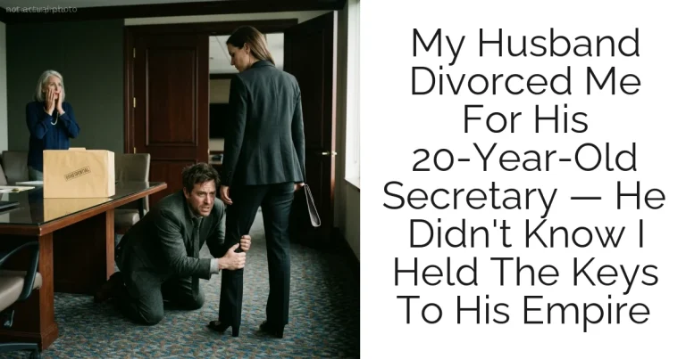My Husband Divorced Me For His 20-Year-Old Secretary — He Didn't Know I Held The Keys To His Empire