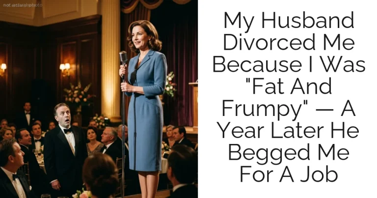 My Husband Divorced Me Because I Was "Fat And Frumpy" — A Year Later He Begged Me For A Job