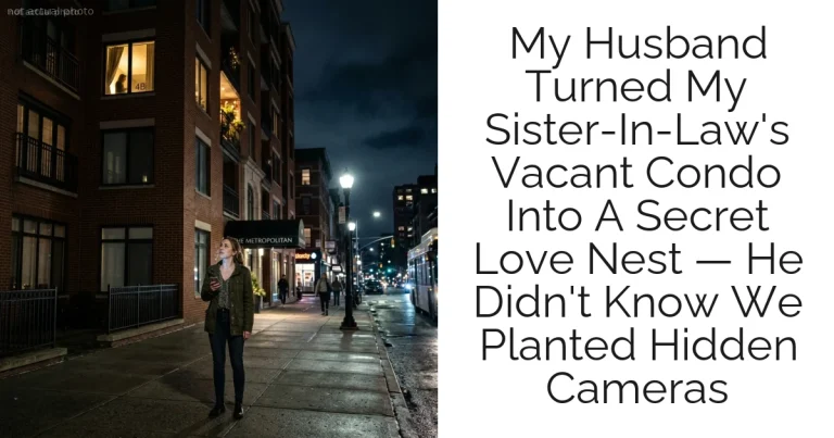 My Husband Turned My Sister-In-Law's Vacant Condo Into A Secret Love Nest — He Didn't Know We Planted Hidden Cameras