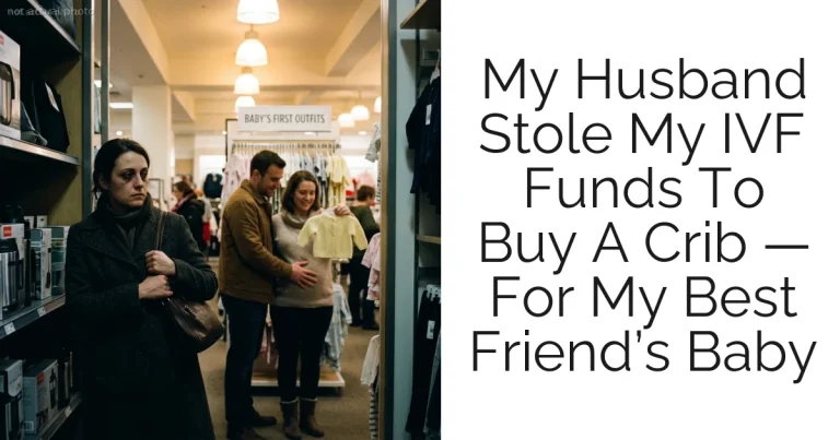 My Husband Stole My IVF Funds To Buy A Crib — For My Best Friend’s Baby