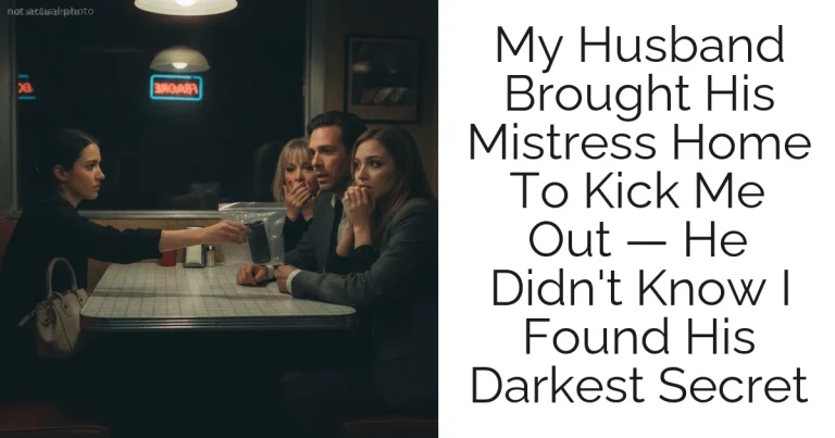 My Husband Brought His Mistress Home To Kick Me Out — He Didn't Know I Found His Darkest Secret