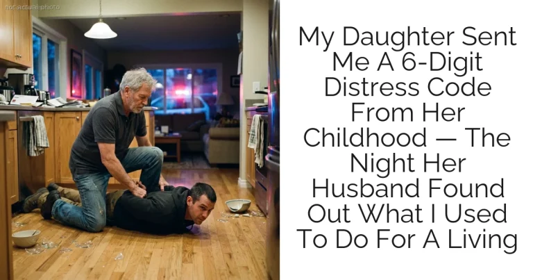 My Daughter Sent Me A 6-Digit Distress Code From Her Childhood — The Night Her Husband Found Out What I Used To Do For A Living