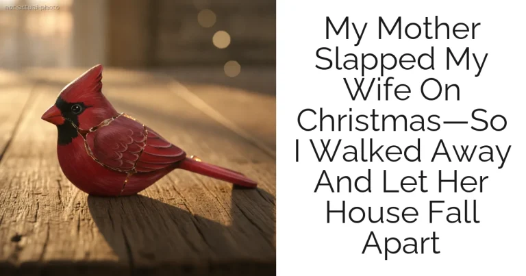 My Mother Slapped My Wife On Christmas—So I Walked Away And Let Her House Fall Apart