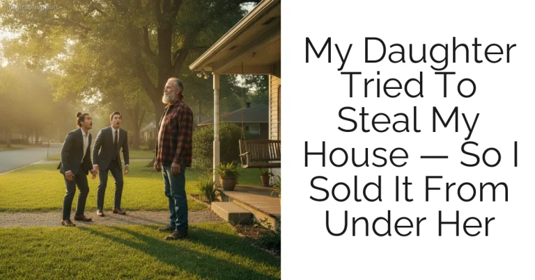 My Daughter Tried To Steal My House — So I Sold It From Under Her