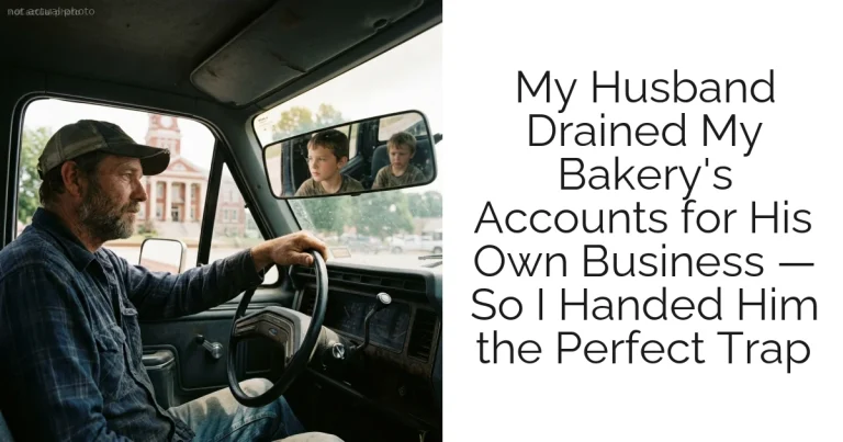 My Husband Drained My Bakery's Accounts for His Own Business — So I Handed Him the Perfect Trap