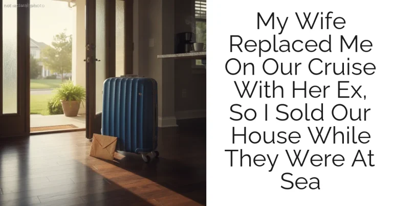 My Wife Replaced Me On Our Cruise With Her Ex, So I Sold Our House While They Were At Sea