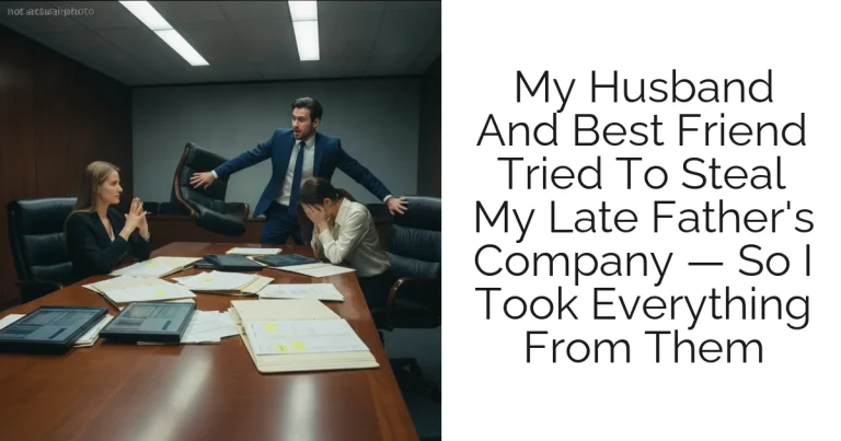 My Husband And Best Friend Tried To Steal My Late Father's Company — So I Took Everything From Them