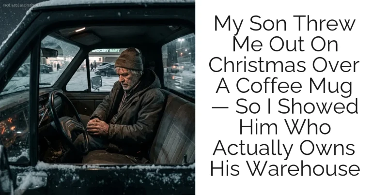 My Son Threw Me Out On Christmas Over A Coffee Mug — So I Showed Him Who Actually Owns His Warehouse