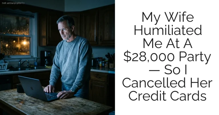 My Wife Humiliated Me At A $28,000 Party — So I Cancelled Her Credit Cards