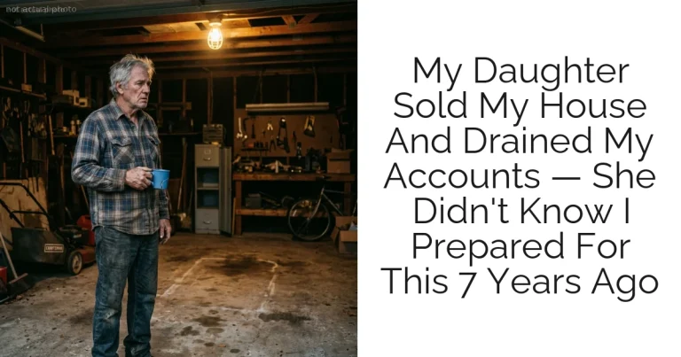 My Daughter Sold My House And Drained My Accounts — She Didn't Know I Prepared For This 7 Years Ago