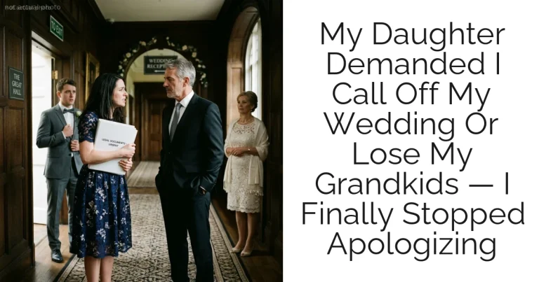 My Daughter Demanded I Call Off My Wedding Or Lose My Grandkids — I Finally Stopped Apologizing