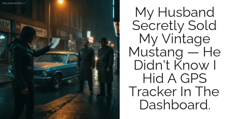My Husband Secretly Sold My Vintage Mustang — He Didn't Know I Hid A GPS Tracker In The Dashboard.
