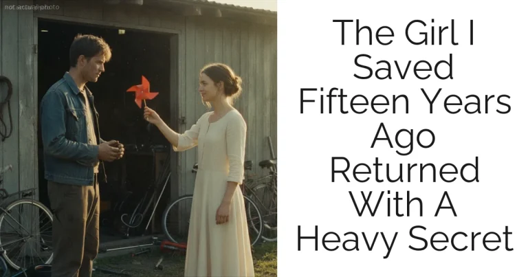 The Girl I Saved Fifteen Years Ago Returned With A Heavy Secret