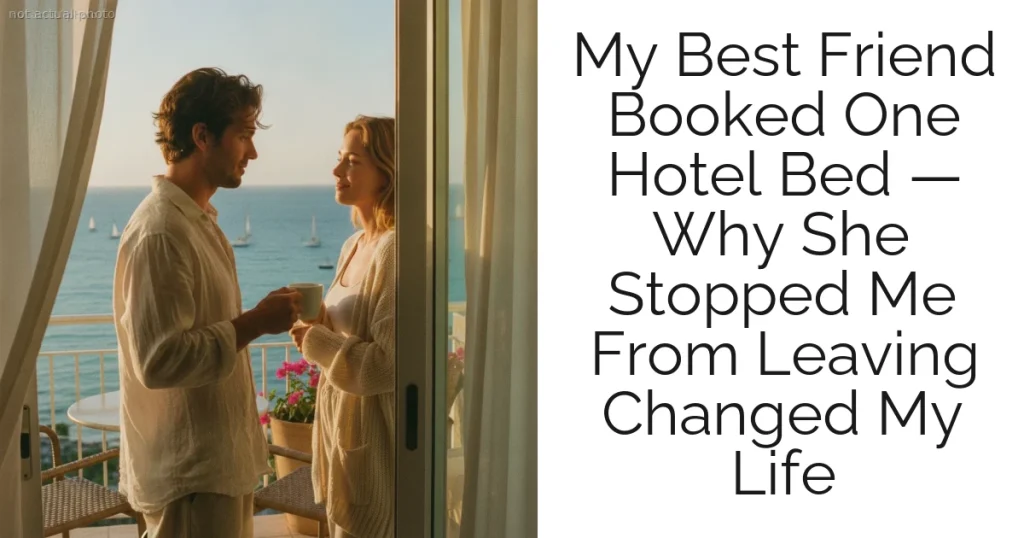 My Best Friend Booked One Hotel Bed — Why She Stopped Me From Leaving Changed My Life
