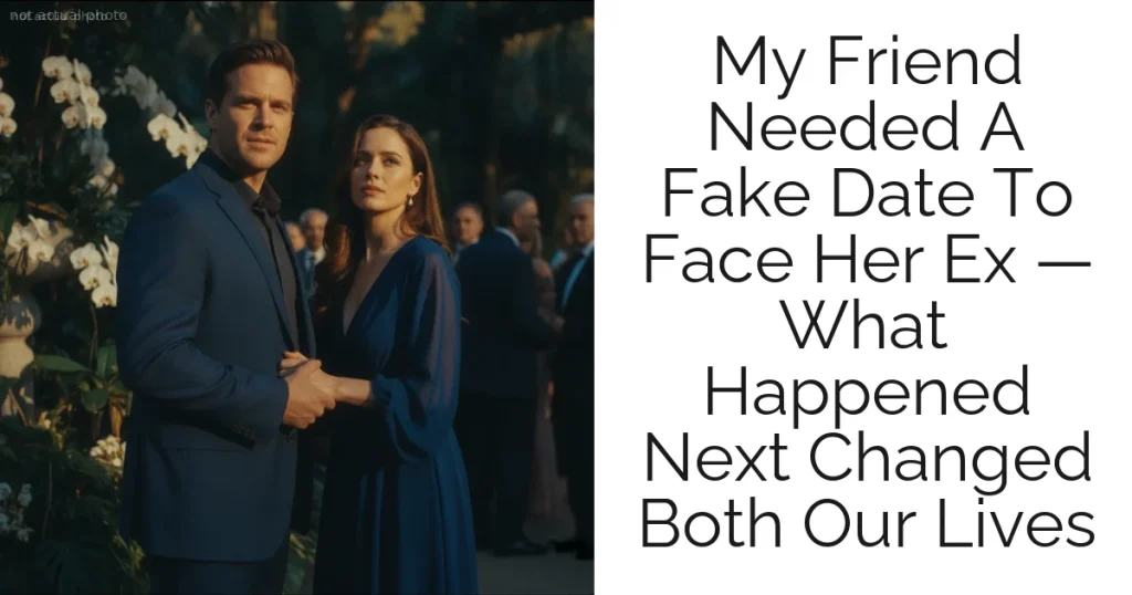 My Friend Needed A Fake Date To Face Her Ex — What Happened Next Changed Both Our Lives