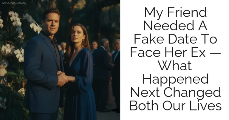 My Friend Needed A Fake Date To Face Her Ex — What Happened Next Changed Both Our Lives