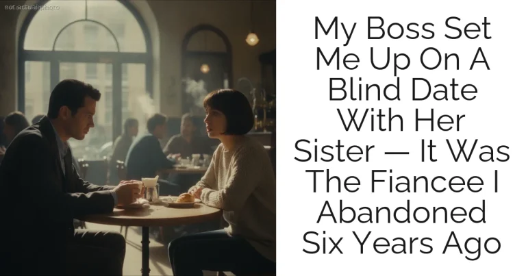My Boss Set Me Up On A Blind Date With Her Sister — It Was The Fiancee I Abandoned Six Years Ago