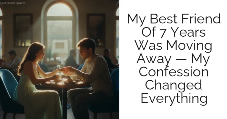 My Best Friend Of 7 Years Was Moving Away — My Confession Changed Everything