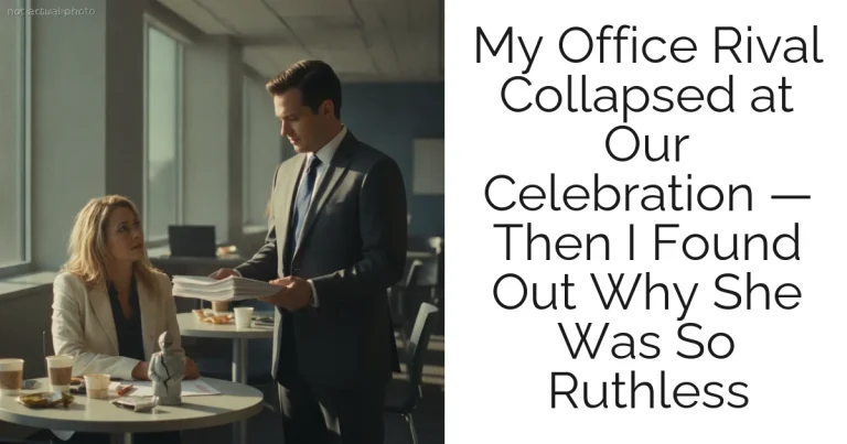 My Office Rival Collapsed at Our Celebration — Then I Found Out Why She Was So Ruthless