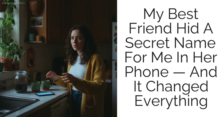My Best Friend Hid A Secret Name For Me In Her Phone — And It Changed Everything