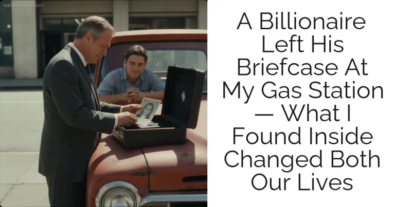 A Billionaire Left His Briefcase At My Gas Station — What I Found Inside Changed Both Our Lives