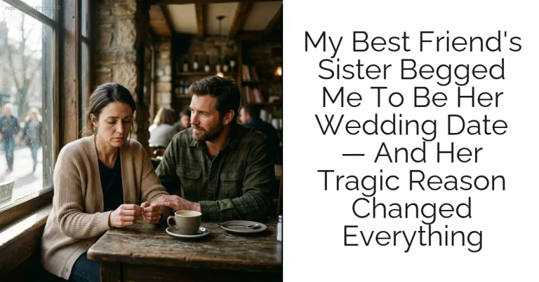 My Best Friend's Sister Begged Me To Be Her Wedding Date — And Her Tragic Reason Changed Everything