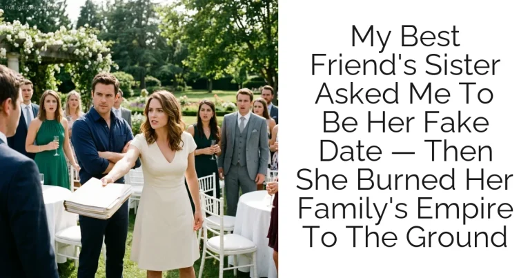 My Best Friend's Sister Asked Me To Be Her Fake Date — Then She Burned Her Family's Empire To The Ground