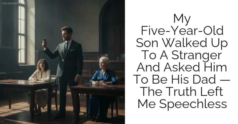 My Five-Year-Old Son Walked Up To A Stranger And Asked Him To Be His Dad — The Truth Left Me Speechless