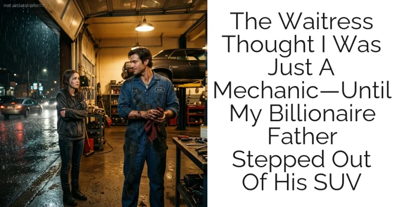 The Waitress Thought I Was Just A Mechanic—Until My Billionaire Father Stepped Out Of His SUV