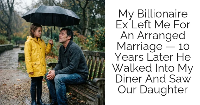 My Billionaire Ex Left Me For An Arranged Marriage — 10 Years Later He Walked Into My Diner And Saw Our Daughter