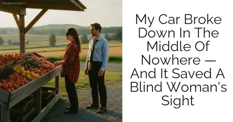 My Car Broke Down In The Middle Of Nowhere — And It Saved A Blind Woman's Sight