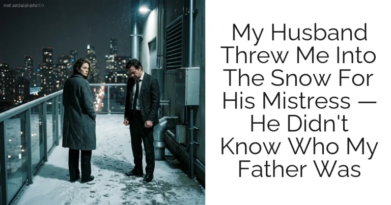 My Husband Threw Me Into The Snow For His Mistress — He Didn't Know Who My Father Was