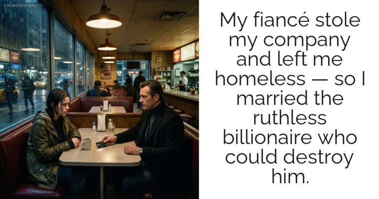 My fiancé stole my company and left me homeless — so I married the ruthless billionaire who could destroy him.