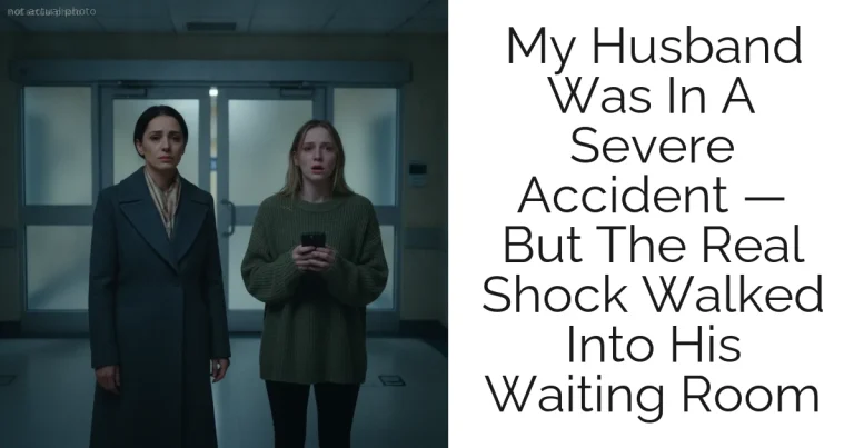 My Husband Was In A Severe Accident — But The Real Shock Walked Into His Waiting Room