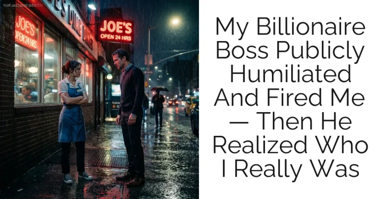 My Billionaire Boss Publicly Humiliated And Fired Me — Then He Realized Who I Really Was