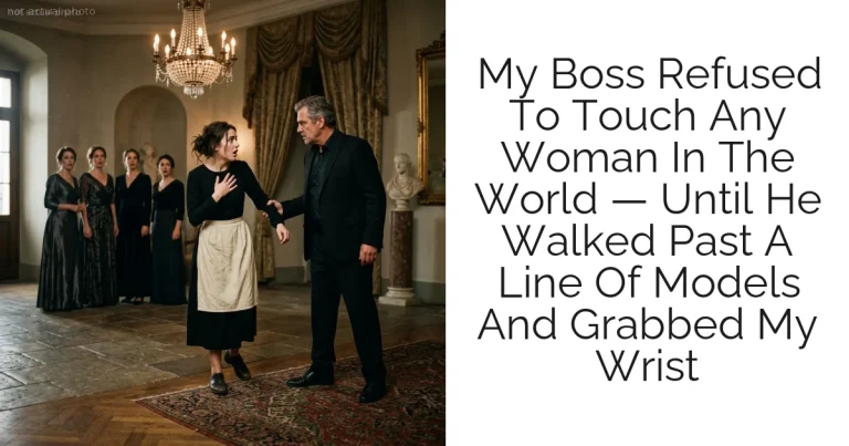 My Boss Refused To Touch Any Woman In The World — Until He Walked Past A Line Of Models And Grabbed My Wrist