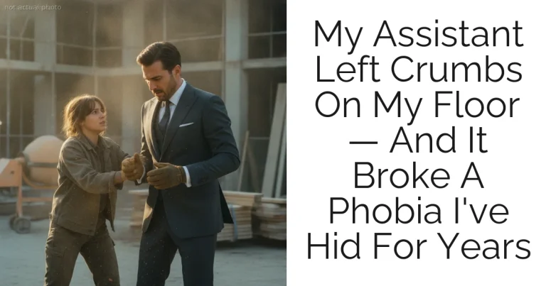 My Assistant Left Crumbs On My Floor — And It Broke A Phobia I've Hid For Years