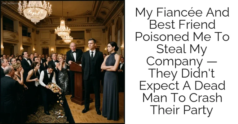 My Fiancée And Best Friend Poisoned Me To Steal My Company — They Didn't Expect A Dead Man To Crash Their Party