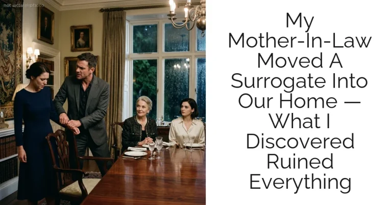 My Mother-In-Law Moved A Surrogate Into Our Home — What I Discovered Ruined Everything