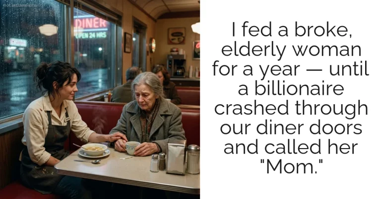 I fed a broke, elderly woman for a year — until a billionaire crashed through our diner doors and called her "Mom."