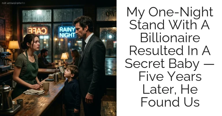 My One-Night Stand With A Billionaire Resulted In A Secret Baby — Five Years Later, He Found Us