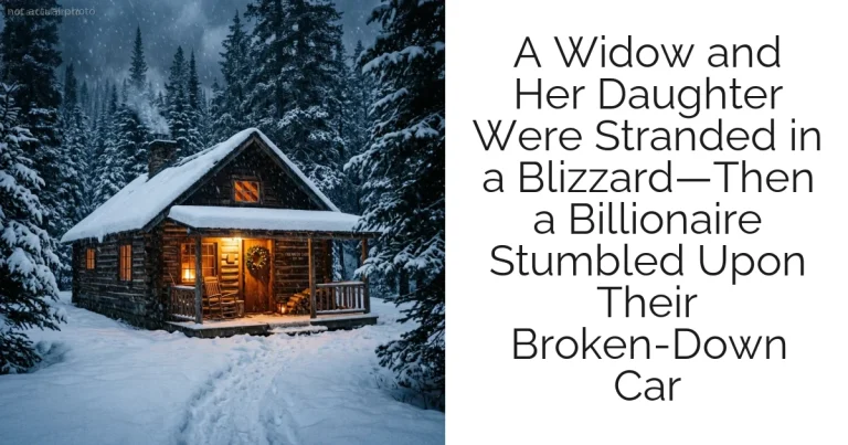 A Widow and Her Daughter Were Stranded in a Blizzard—Then a Billionaire Stumbled Upon Their Broken-Down Car