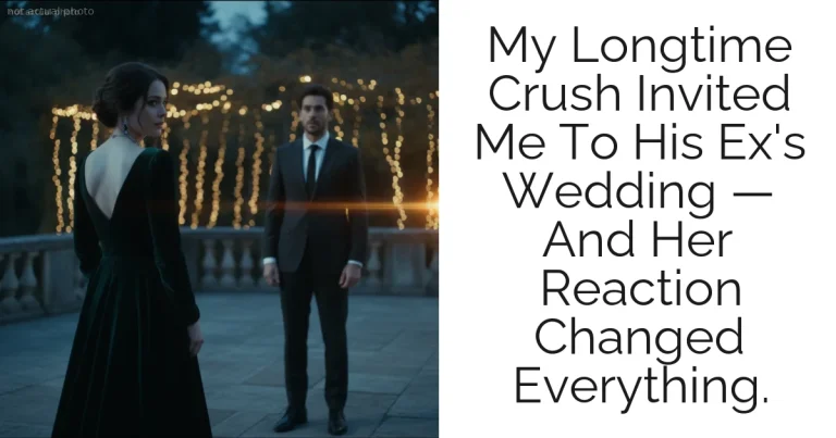 My Longtime Crush Invited Me To His Ex's Wedding — And Her Reaction Changed Everything.