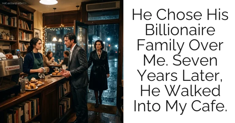 He Chose His Billionaire Family Over Me. Seven Years Later, He Walked Into My Cafe.