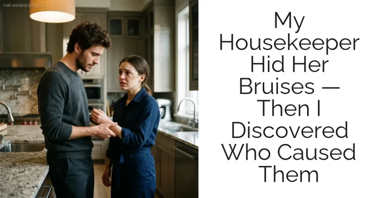 My Housekeeper Hid Her Bruises — Then I Discovered Who Caused Them