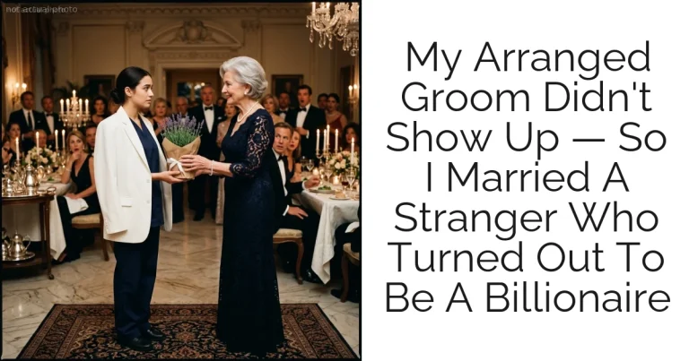My Arranged Groom Didn't Show Up — So I Married A Stranger Who Turned Out To Be A Billionaire