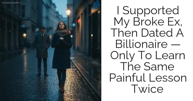 I Supported My Broke Ex, Then Dated A Billionaire — Only To Learn The Same Painful Lesson Twice