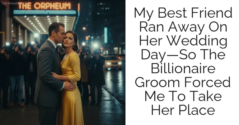 My Best Friend Ran Away On Her Wedding Day—So The Billionaire Groom Forced Me To Take Her Place