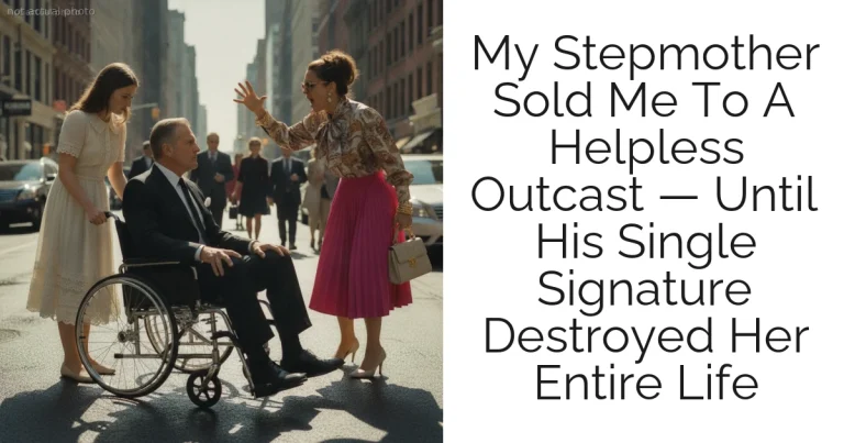 My Stepmother Sold Me To A Helpless Outcast — Until His Single Signature Destroyed Her Entire Life