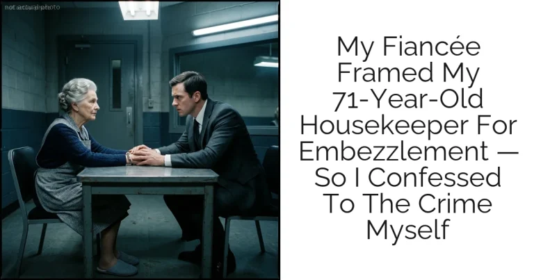 My Fiancée Framed My 71-Year-Old Housekeeper For Embezzlement — So I Confessed To The Crime Myself